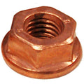 Nut - Flanged Copper M10x1.5 10pack