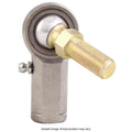 QA1 H Series 3-Pc Rod End - Female/Left Hand - .375in Bore x 3/8-24 w/Stud & Zerk - Alloy Steel