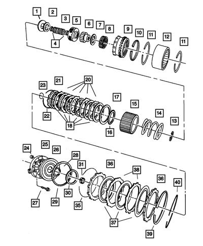 Mopar TRANSMISSION O DRIVE CLUTCH PLATE 4431734