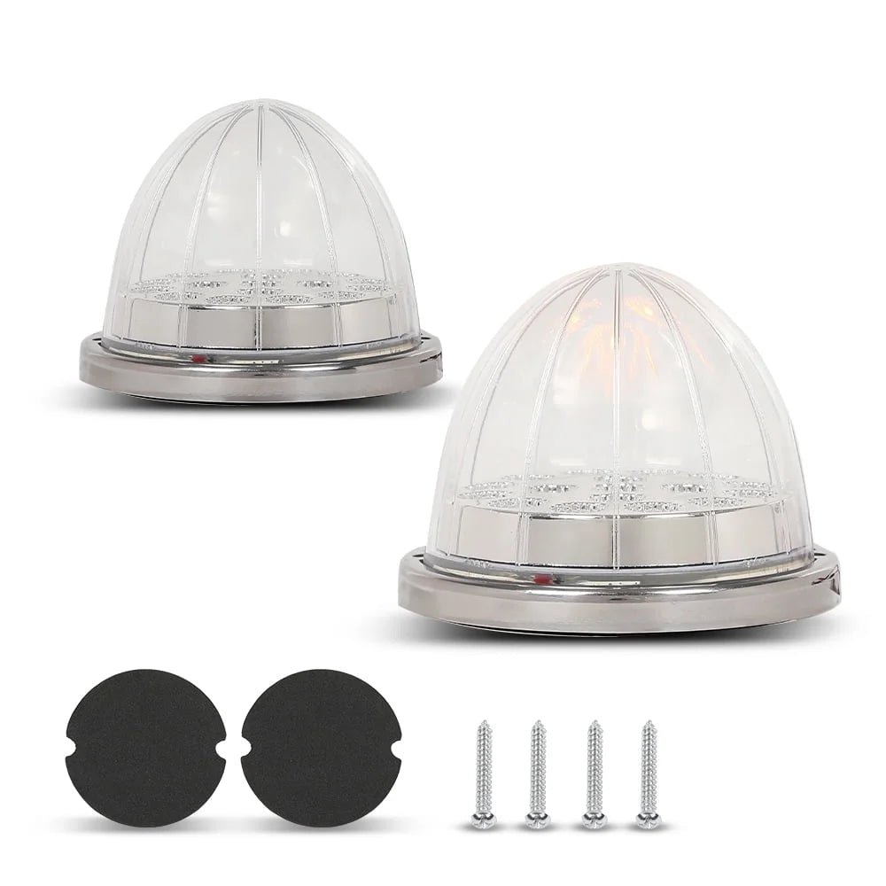 LED TAIL GLOLT; OVAL; PL3; CLEAR;12