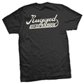 RUGGED RADIOS SCRIPT T-SHIRT - BLAC