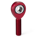QA1 A Series Endura Rod End - Male/Left Hand - .5in Bore x 5/8-18 - Red Aluminum