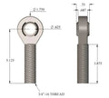HEAT TREATED CHROMOLY 3/416 X 5/8 LH MAGNUM SERIES HEIM