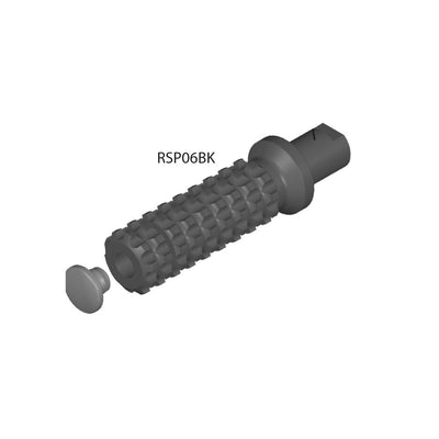 Vortex Racing Rearsets Replacement Foot Peg with End Plug- Black