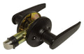 LOCKSET LEVER #707 PASSAGE MATTE BLACK NONLOCKING