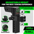 Rhino USA Hitch Tightener Anti-Rattle Clamp For 2.5In Receiver