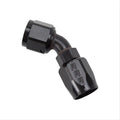 Russell Performance -4 AN Black 45 Degree Full Flow Hose End