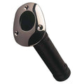 ABS FLUSH MOUNT ROD HOLDER BLK W/ST