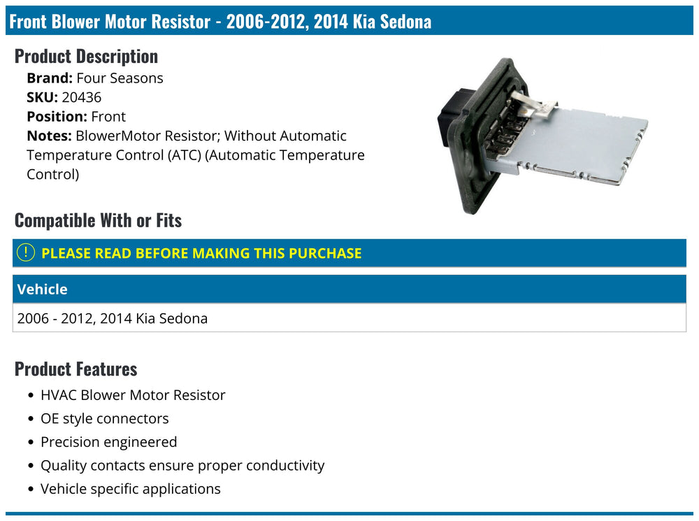 FOUR SEASONS auto part