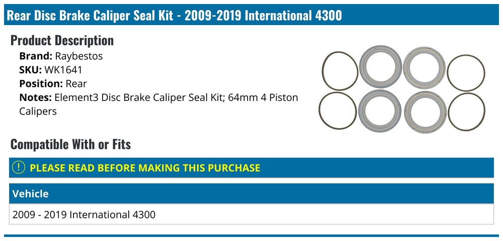 BRAKE CALIPER BOOT SEAL