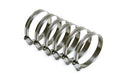 HPS Performance Stainless Steel Embossed Hose Clamps SAE 40 6pc Pack 2 - 3 (51mm-76mm)