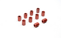 Fragola -3AN Tube Nut - Red (10 Pack)