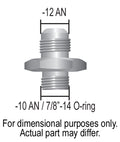 ALUM. FITTINGS -12AN X -1