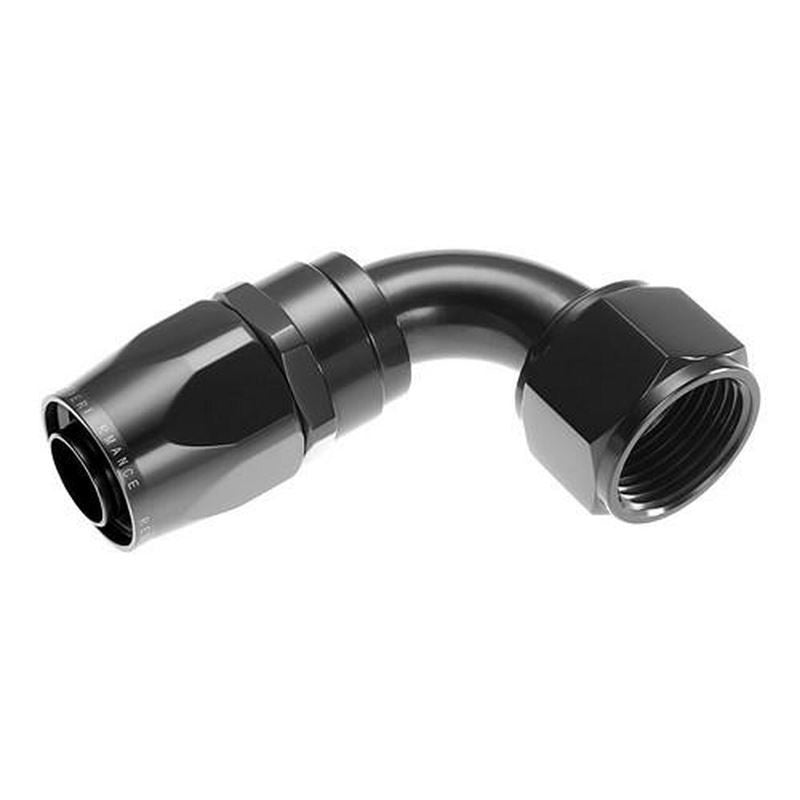 04 90 DEG DOUBLE SWIVEL HOSE ENDBLACK