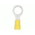 YELLOW VINYL RING TERMINAL 12-10 GAUGE #6 PACKAGE OF 100