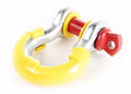 ~(0.5 lbs. 8X6X2)~ D-Ring Shackle Isolator Kit Yellow Pair 7 8 inch