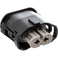NAMZ V-Twin VROD Models OEM Headlight Connector (Gray) w/Wire Seals & Terminals (HD 72450-01)