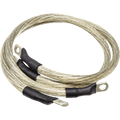 NAMZ Battery Cables 6in. Clear (1/4in. & 5/16in. Lugs) - Pair