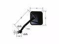 WRANGLER MIRROR HOUSING W/ GLASS(DRIVER)