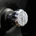 UPR 94-04 Mustang Scalloped Headlight Knob w/Bulb Engraving- Satin 1004-19