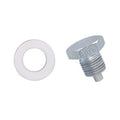 Moroso Oil Pan Drain Plug w/Nylon Washer - Chrome