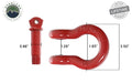 19010204 Recovery Shackle 3/4 Inch 4.75 Ton Red - Sold In Pairs Overland Vehicle Systems
