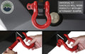 19010204 Recovery Shackle 3/4 Inch 4.75 Ton Red - Sold In Pairs Overland Vehicle Systems