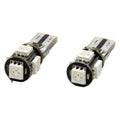 Oracle T10 5 LED 3 Chip SMD Bulbs (Pair) - Amber