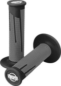 ProTaper Full Diamond Clamp-On Grips - Black/Dark Gray