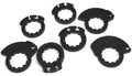 ProTaper Full Diamond Clamp-On Grips - Black/Dark Gray