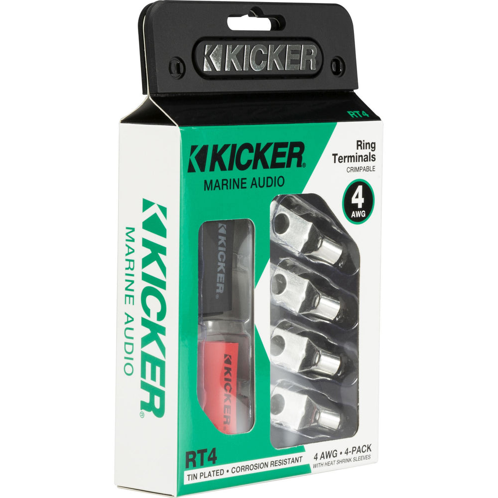 RT4 NICKEL PLATED 4AWG 5/16 RING TERMINAL 4 PACK RoHS COMPLIANT