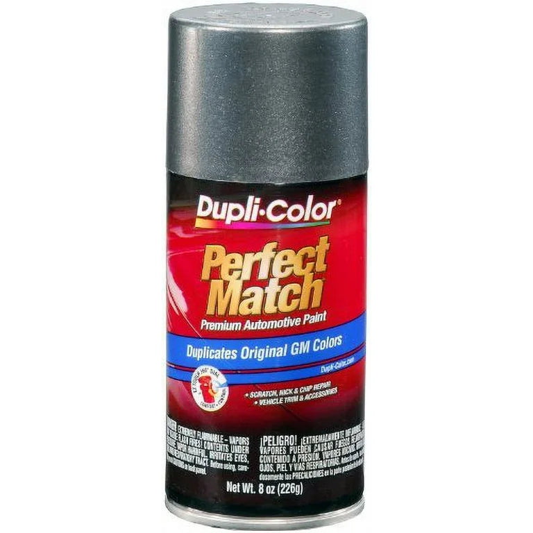 GENERAL MOTORS EXACTMATCH AUTOMOTIVE PAINT; MEDIUM GRAY METALLIC; 8 OZ. AEROSOL