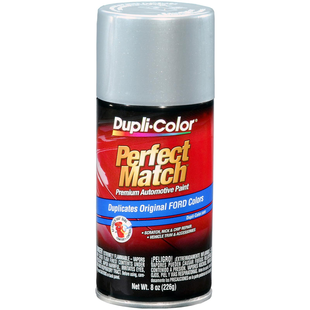 FORD EXACTMATCH AUTOMOTIVE PAINT; SILVER METALLIC; 8 OZ. AEROSOL