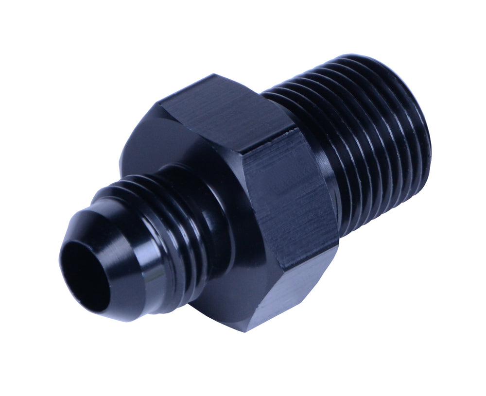 ~(0.1 lbs. 4X2X1)~ Aluminum Fitting -6AN x 3/8in NPT Male