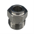 #8 SS Male Weld On O-Ring Nut