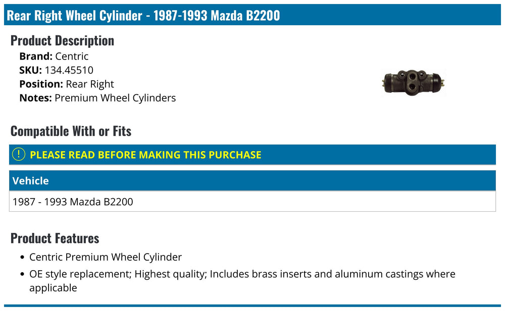 PREMIUM WHEEL CYLINDER