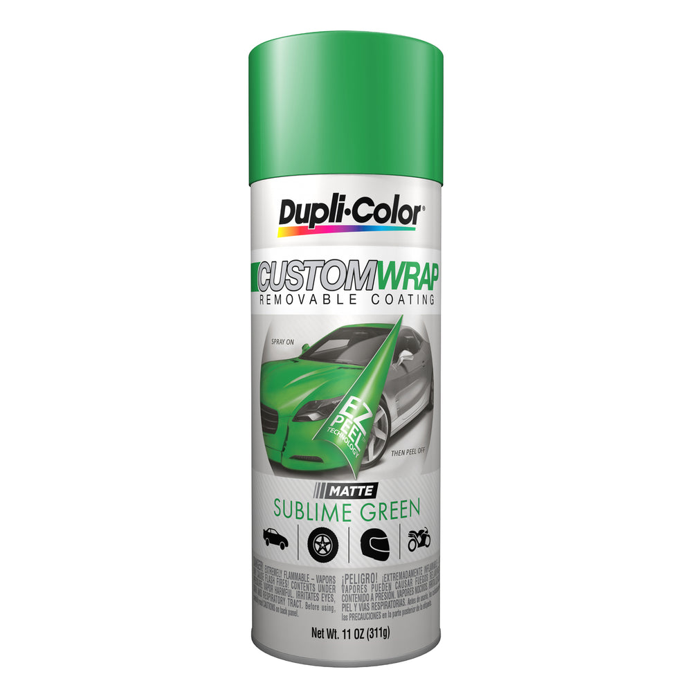 CUSTOM WRAP REMOVABLE COATING MATTE SUBLIME GREEN 11 OZ AEROSOL