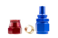 10 AN STRAIGHT PTFE REUSABLE HOSE END BLUE