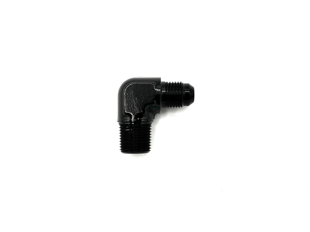 Elbow 90 X #6 Flare X 3/8 NPT Black
