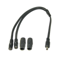 OPTIMATE CABLE YSPLITTER FROM DC2.5MM PLUG IN TO 2 X DC2.5MM SOCKET OUT DC AXIAL CONNECTOR