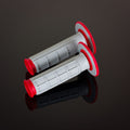 Renthal MX Dual Compound Grips 1/2 Waffle - Grey/ Red