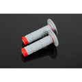 Renthal Soft/Firm MX Dual Compound Grips Tapered 1/2 Waffle - Gray/Red