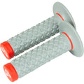 Renthal Soft/Firm MX Dual Compound Grips Tapered 1/2 Waffle - Gray/Red