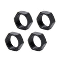 10pk 3/4-16 RH Alum Jam Nut Thin OD Black