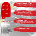 1318 RAM KEY FOB COVER RED SILICONE