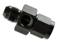 Male-Female -6 AN Fuel Pressure Gauge Adapter w/1/8 Inch C233 C233NPT Port-Black Fuel Pressure Gauge Adapter 6061 Aluminum Construction Mr Gasket