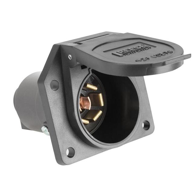 PACKAGED/7 POLE(FLAT PIN) PLASTIC CAR END