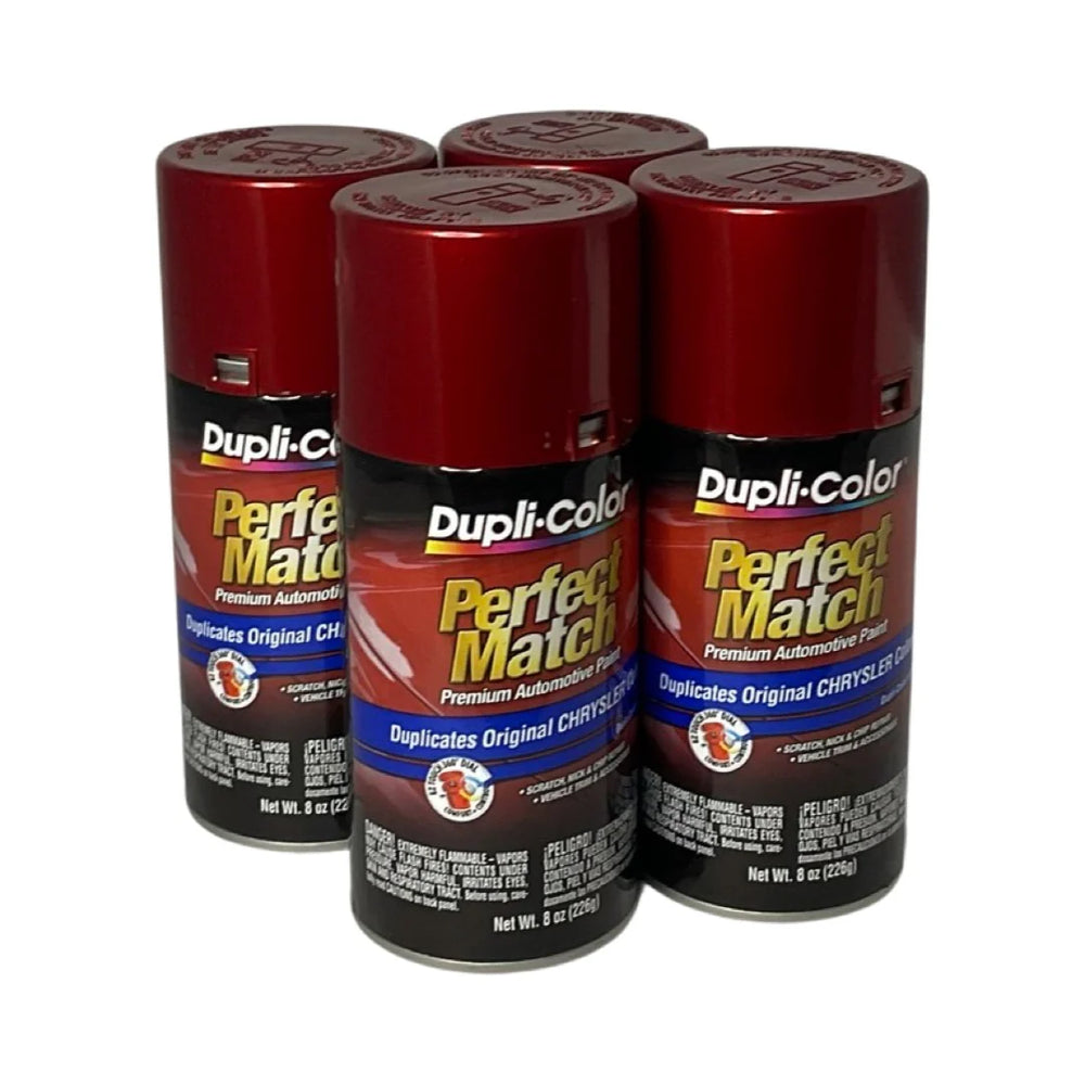 CHRYSLER EXACTMATCH AUTOMOTIVE PAINT; INFERNO RED METALLIC; 8 OZ. AEROSOL