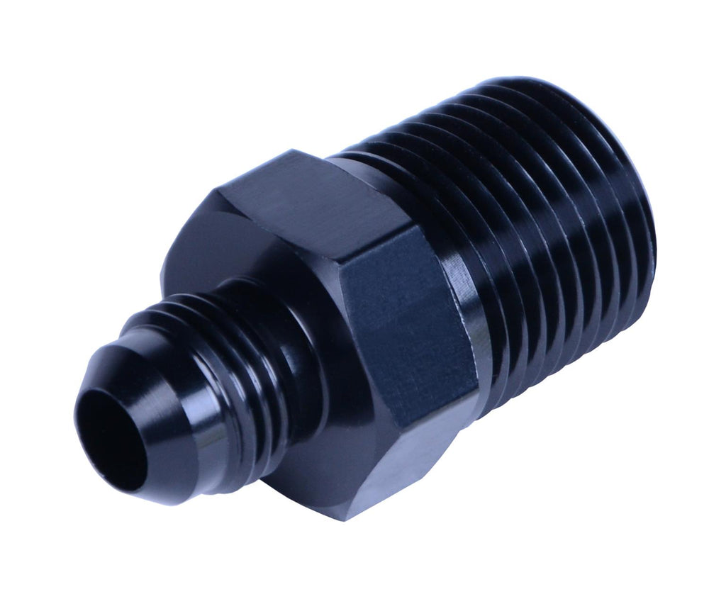 ~(0.1 lbs. 4X2X1)~ Aluminum Fitting -6AN x 1/2in NPT Male