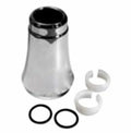 SPOUT NUT O/SNAP RINGS FOR 2 HDL HIARC KITCHEN FAUCETS BRUSHED NICKEL